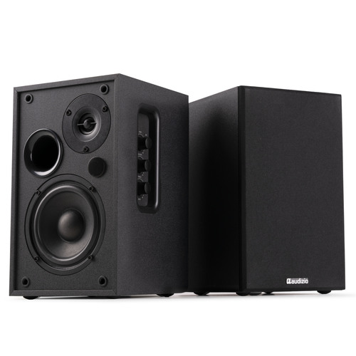KS02 Active Bookshelf Speaker Set BT Black