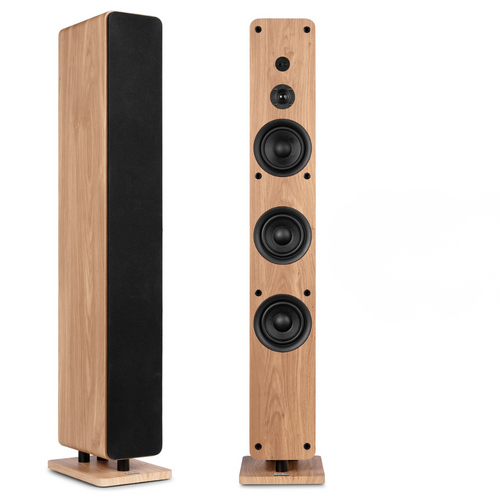 ARCO Active Tower Speaker Set Light Wood