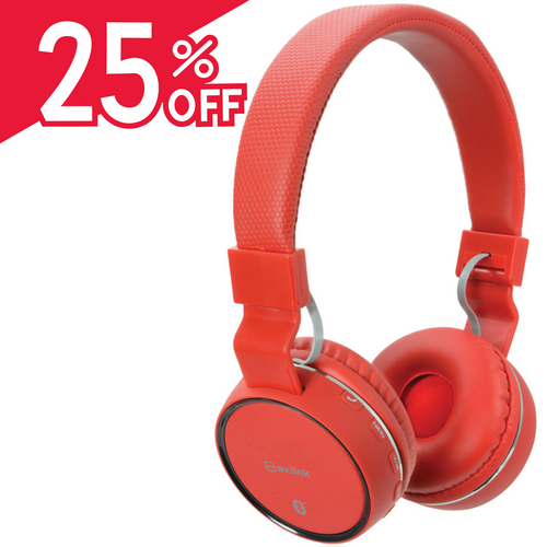Wireless Bluetooth® Headphones Red