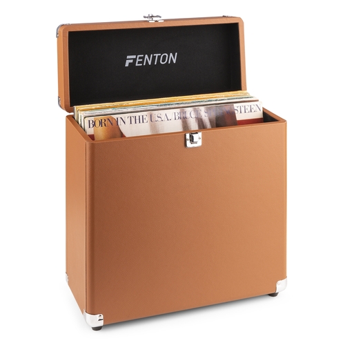 Vinyl LP Record Case - Brown