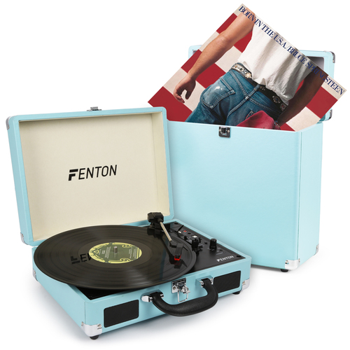 Record Player Briefcase Style and Vinyl LP Record Case 