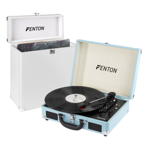 Record Player Briefcase Style and Vinyl LP Record Case with Bluetooth