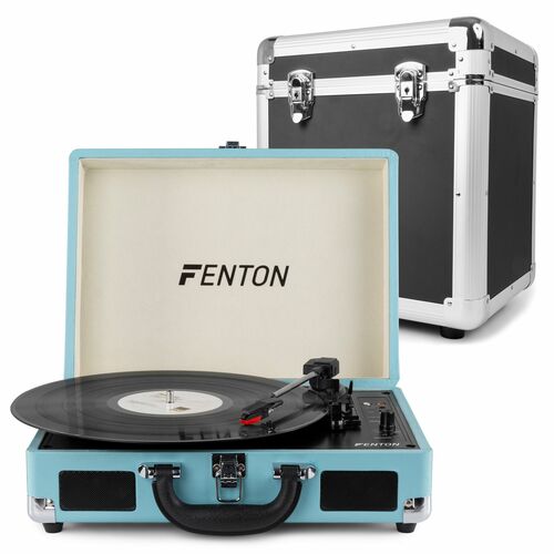Record Player Briefcase Style and Vinyl LP Record Case with Bluetooth