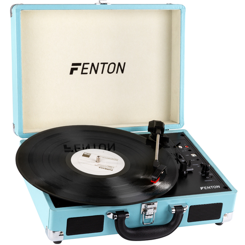 Record Player Retro Style with Bluetooth - Blue - RP115 
