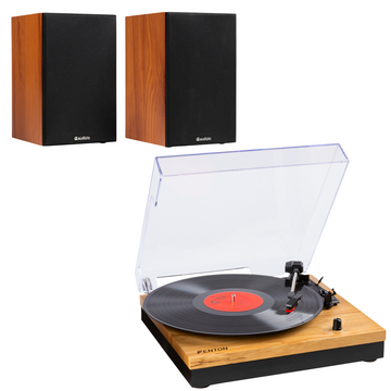 Record Player with Stereo Speaker Set