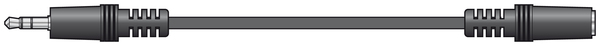 Audio Lead - 3.5mm Stereo Jack to 3.5mm Stereo Socket