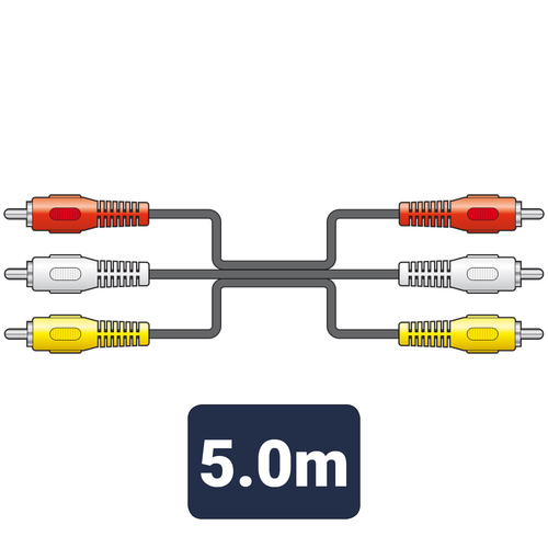 Audio Lead - 3 x RCA to 3 x RCA
