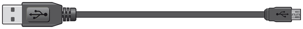 Data Charge Lead - USB 2.0 Type A to Micro Type B 5Pin 