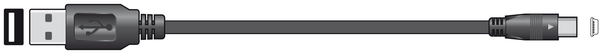 USB Lead - USB 2.0 Type A to Mini B 5 Pin 
