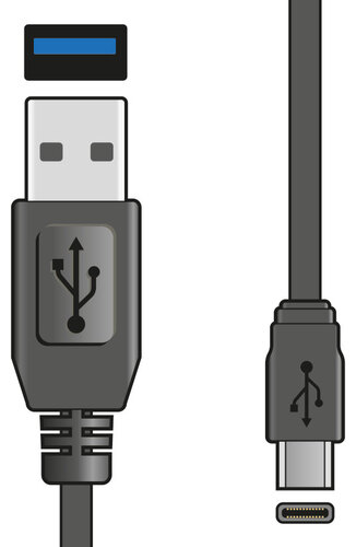 USB3.0 Type-A to Type-C Sync & Charge Lead 