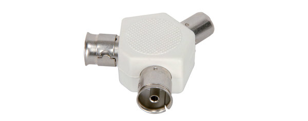 UHF TV / FM Coaxial Y Splitter
