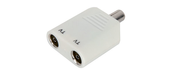 UHF TV / FM Coaxial Y Splitter