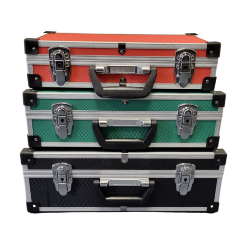 3 in 1 Carry Case Set - Black / Green / Red