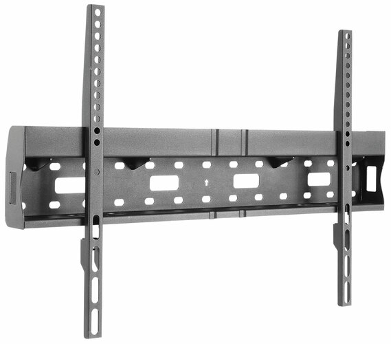 Fixed TV Bracket with Media Shelf