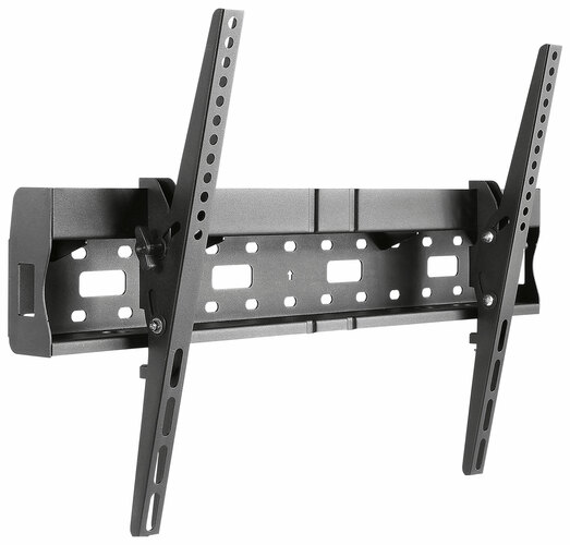 Tilting TV Bracket with Media Shelf