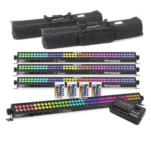 Set of 4 BeamZ LCB803 LED Wall Washer
