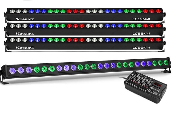  BeamZ LCB244 LED Stage Light Bar Set of 4