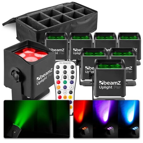 BeamZ BBP44 battery Uplight - 8 pieces with bag
