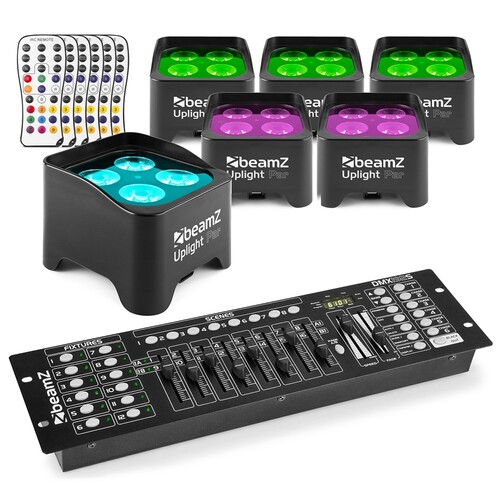Uplighter Package - 6 x BeamZ BBP90 & DMX Controller