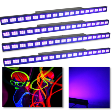 UV LED Bar with DMX Control - 18x 3W UV LEDs 