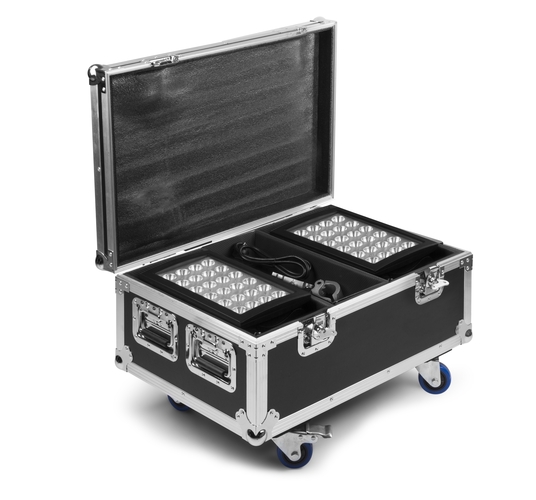 Flightcase with 3 compartments