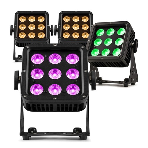 4x BeamZ Pro StarColor75 Weatherproof Lighting Fixtures - 