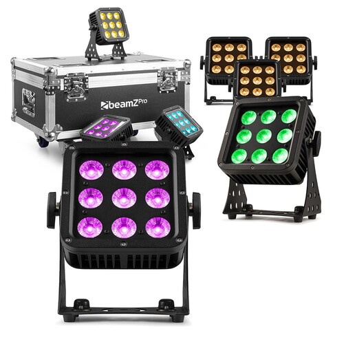8x BeamZ Pro StarColor75 Weatherproof Lighting Fixtures