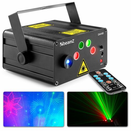 Dahib Double RG Gobo Laser System with RGBW LEDs