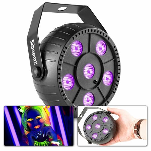Battery Party Par 6x 1W UV