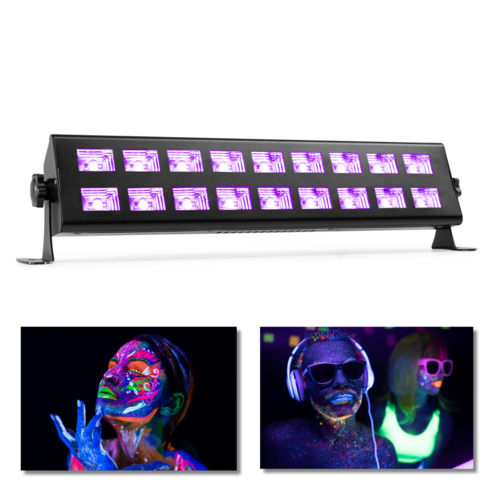 Double UV Bar 18 x 3w LEDs