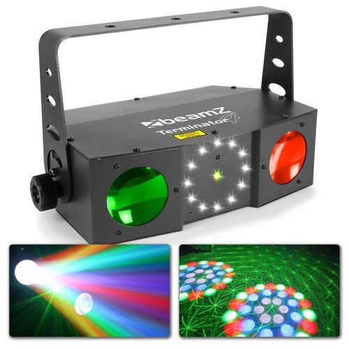 Terminator IV LED Double Moon, laser and strobe!