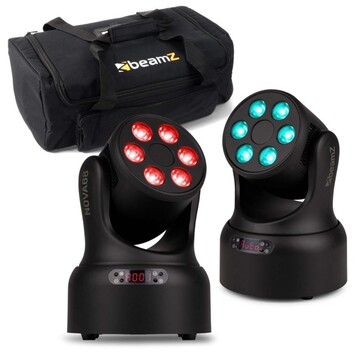 BeamZ NOVA68-BK moving head set with bag