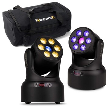 BeamZ NOVA68G-BK moving head set with bag