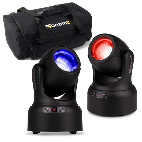BeamZ NOVA80B-BK moving head set - Set of 2 with Bag