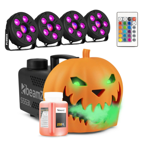 BeamZ Halloween Smoke Machine Party Set