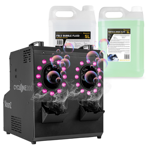 Cyclone200 Smoke & Bubble Machine with RGBW LEDs