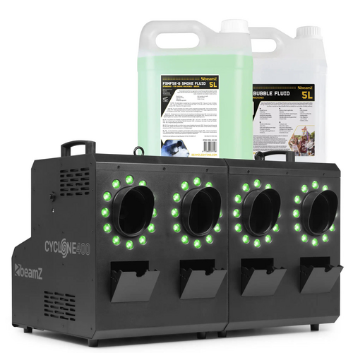 Cyclone400 Smoke & Bubble Machine with RGBW LEDs