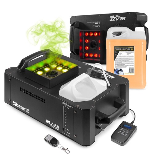 Pair BeamZ BLAZE800 800W Vertical Smoke Machine