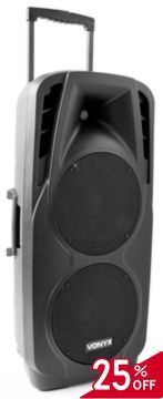 Portable Sound System - 2 x 10 Inch 