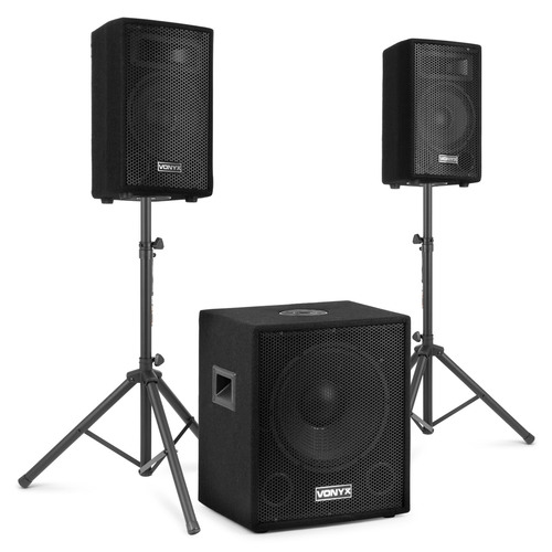 2.1 Active Speaker Set 15” Subwoofer + 10" Tops