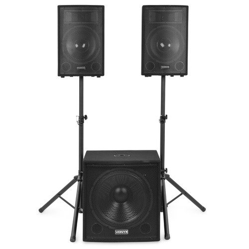 2.1 Active Speaker Set 18″ Subwoofer + 12″ Tops