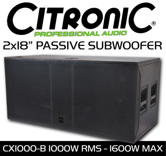 Citronic Ultima Professional Series Subwoofer - CX-1000B