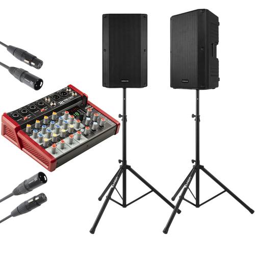 Complete PA 12" Live Set with Mixer