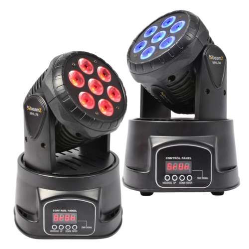Mini Moving Head Wash - DMX - 13 Channel MHL74