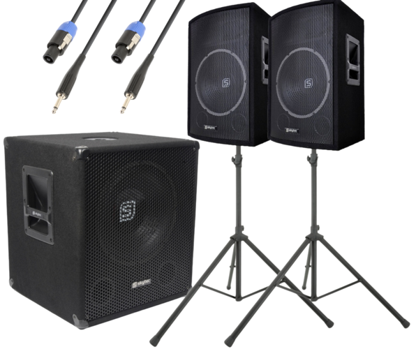 Bi-Amplifier Active Subwoofer - 18 Inch PA Set 