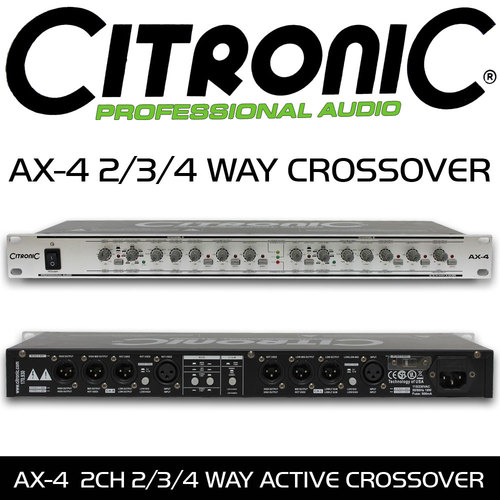 Active Crossover 2 / 3 Way Stereo - 4 Way Mono 19 Inch - Last One