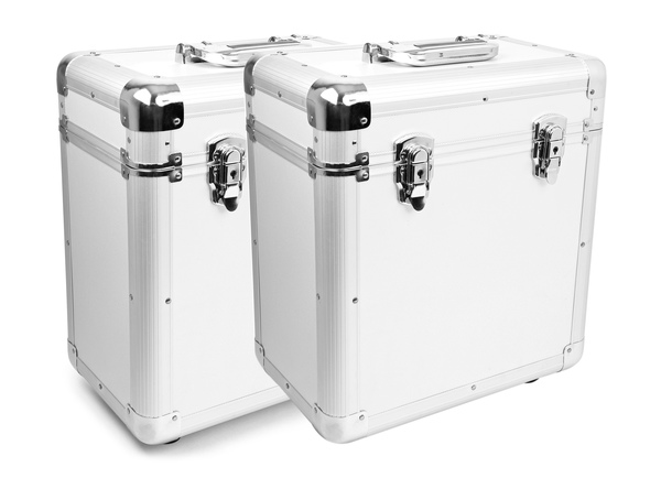 12" Vinyl Record Case Silver - Set of 2