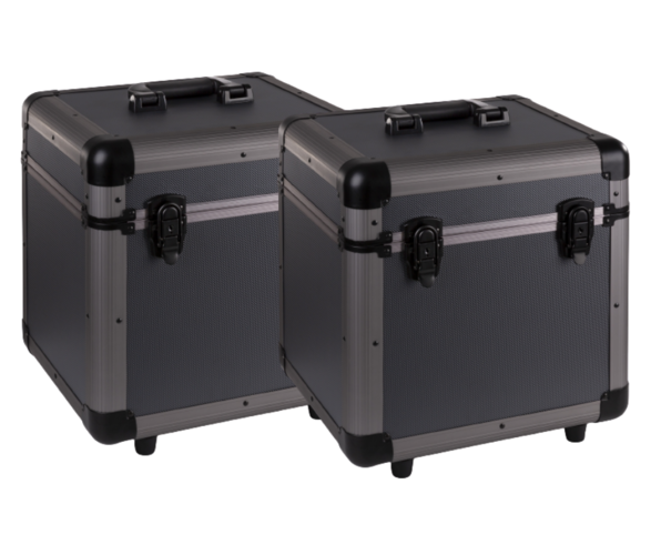 12" Vinyl Record Case Titanium - Set of 2