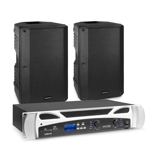 Vonyx Inch Passive Speakers Vonyx Set With 2x Passive Speakers And