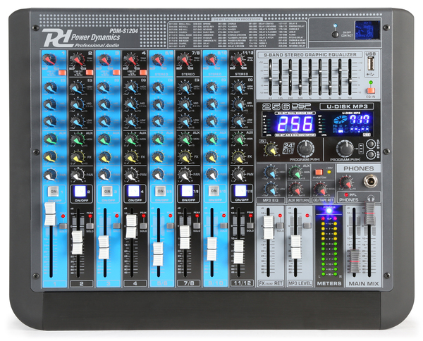 PDM-S1204 12-Channel Professional Analog Mixer